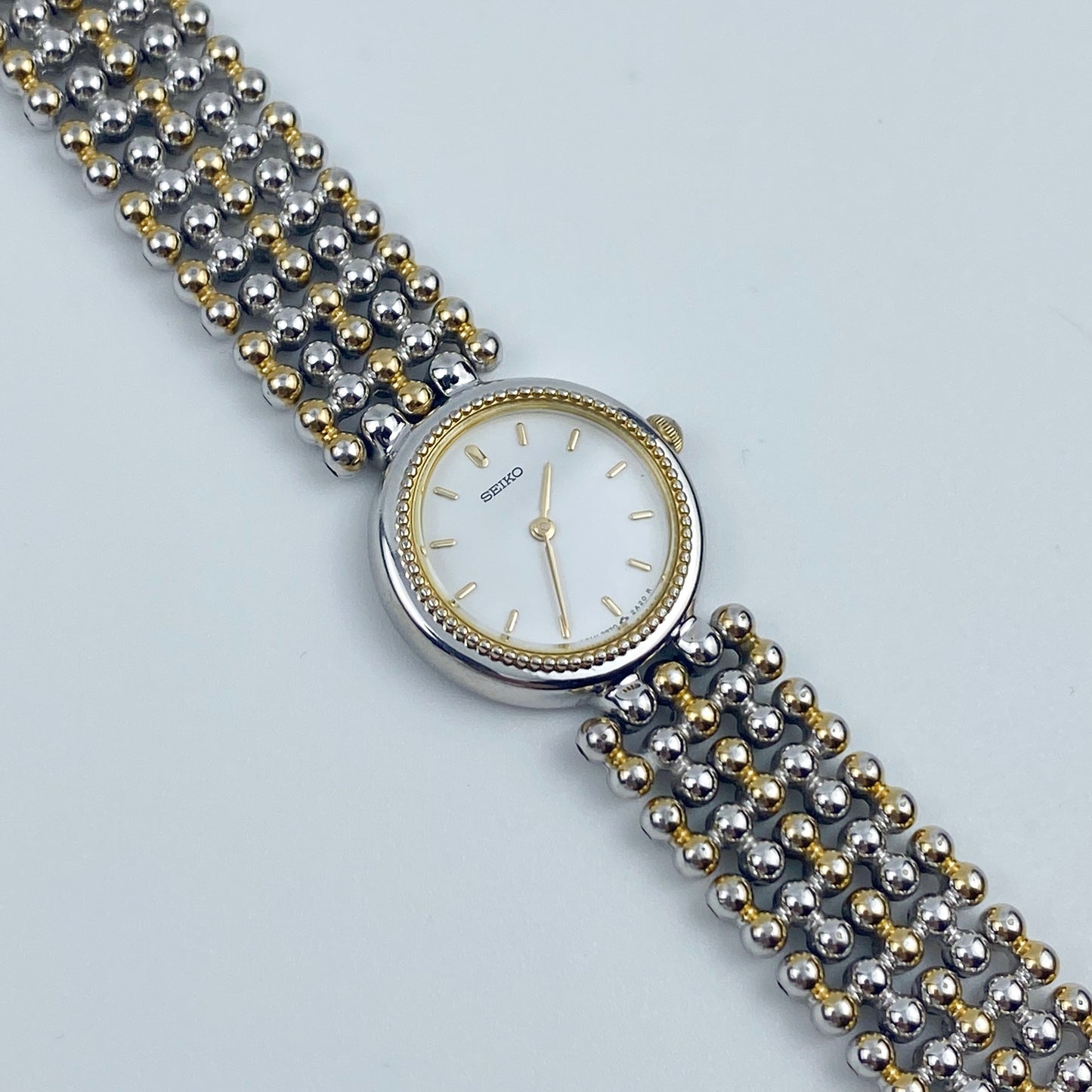 Seiko Vintage Two Tone Watch Pearls