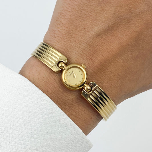 Seiko Vintage Gold Watch Bangle